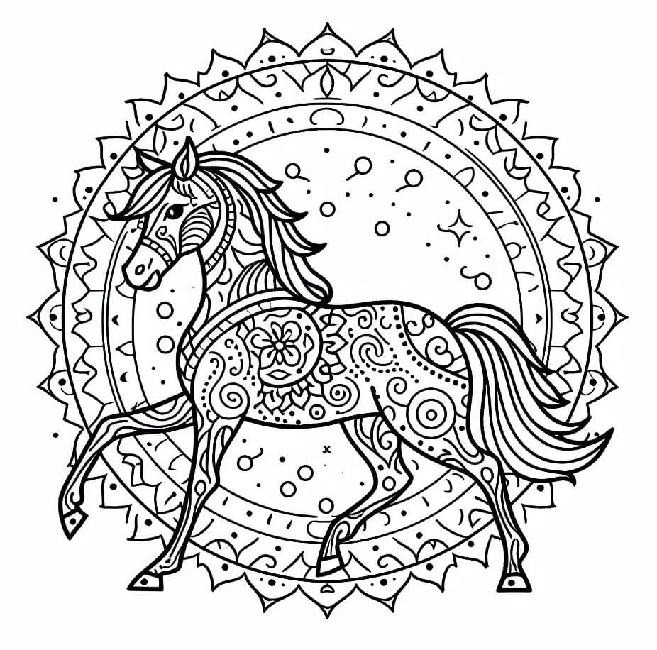 Mandalas Cheval 21